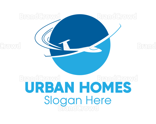 Tourism Travel Airplane Logo