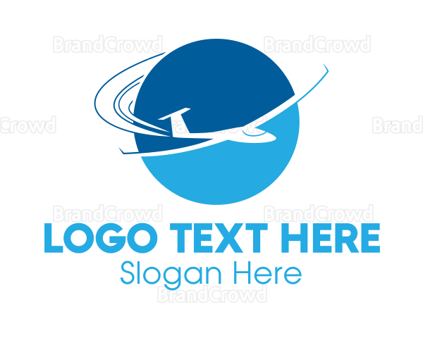 Tourism Travel Airplane Logo