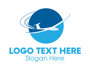 Travel Blogger - Tourism Travel Airplane logo design