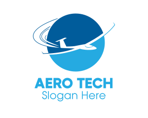 Aero - Tourism Travel Airplane logo design