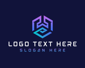 Video Game - Cube Box Technology logo design