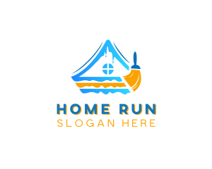 Home Paint Renovation logo design