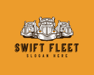 Vintage Fleet Trucks logo design