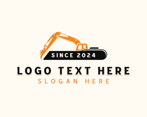 Excavator - Construction Builder Excavator logo design