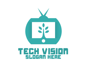 Tv - Green Nature TV Channel logo design