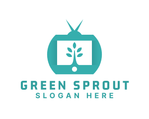 Green Nature TV Channel logo design