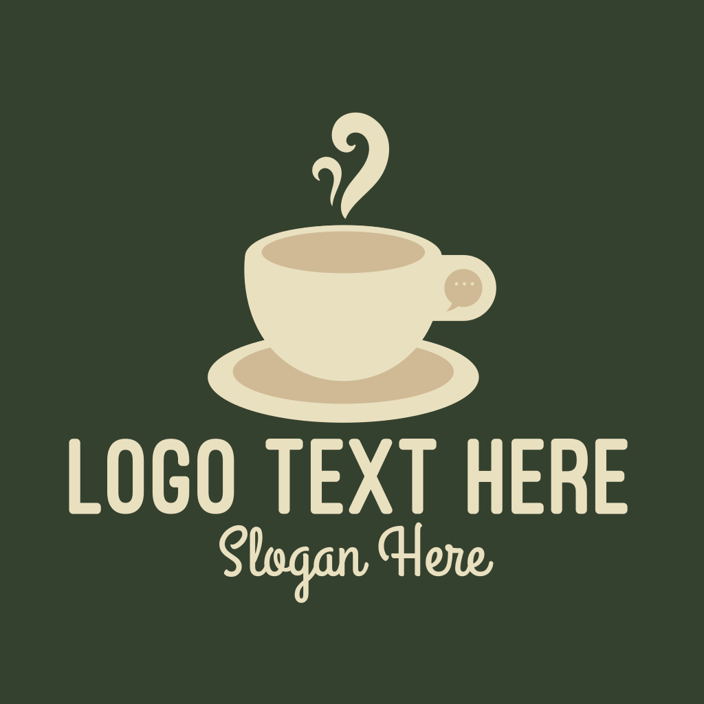 Cream Coffee Chat Logo | BrandCrowd Logo Maker