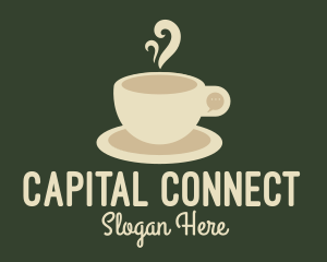 Cream Coffee Chat logo design