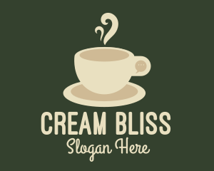 Cream - Cream Coffee Chat logo design