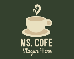 Cream Coffee Chat logo design