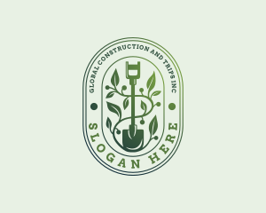 Landscaper - Shovel Garden Planting logo design