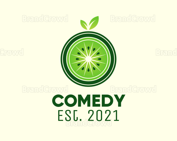 Green Kiwi Fruit Logo