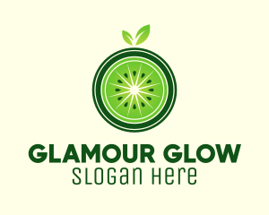 Green Kiwi Fruit  Logo