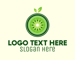 Green Kiwi Fruit  Logo
