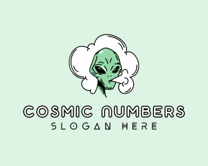 Cosmic Alien Smoke logo design