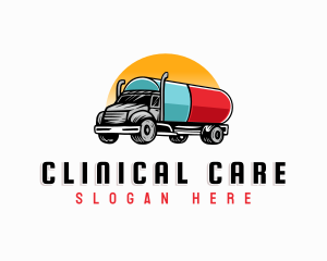 Medicine Truck Capsule logo design