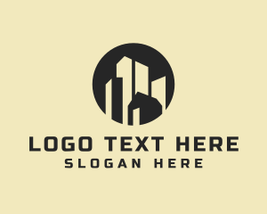 Mortgage - Skyline Building Property Developer logo design