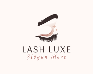 Pretty Feminine Eyelashes logo design