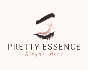 Pretty - Pretty Feminine Eyelashes logo design