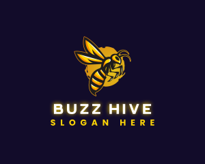 Wasp Sting Insect logo design