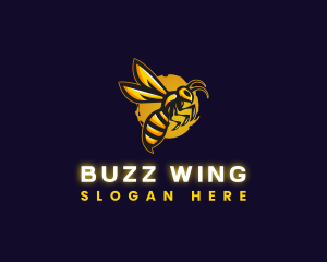 Wasp Sting Insect logo design