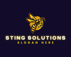 Wasp Sting Insect logo design