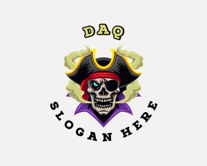 Cigarette - Pirate Captain Gaming logo design