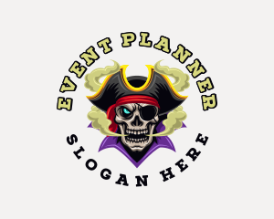 Smoke - Pirate Captain Gaming logo design