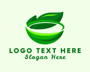 Salad - Organic Vegan Bowl logo design