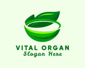 Organic Vegan Bowl logo design