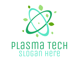 Plasma - Natural Atom Orbit logo design