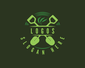 Field - Shovel Grass Leaf logo design