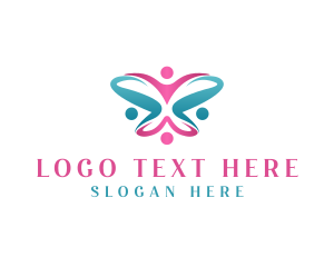 Accessories - People Butterfly Wings Community logo design