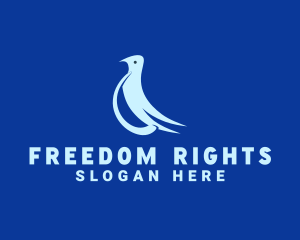 Peaceful Dove Freedom logo design