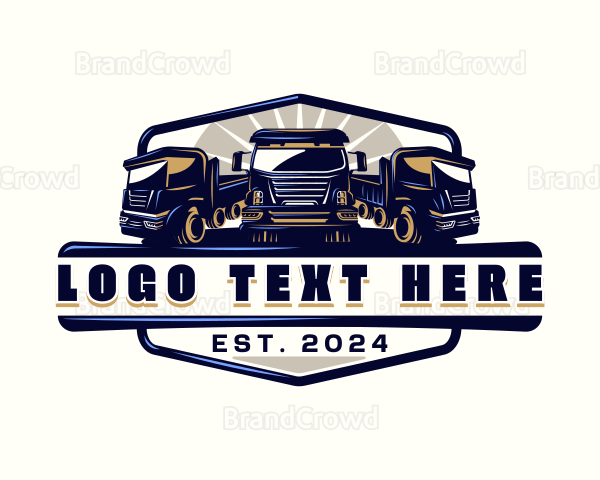 Truck Cargo Fleet Logo