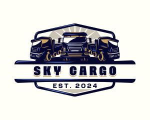 Truck Cargo Fleet logo design