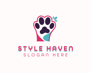 Veterinarian Pet Paw Logo