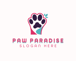 Paw - Veterinarian Pet Paw logo design