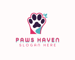 Veterinarian Pet Paw logo design