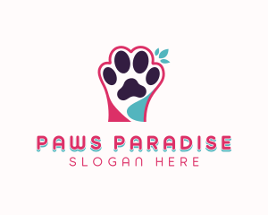 Veterinarian Pet Paw logo design