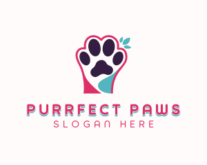 Veterinarian Pet Paw logo design