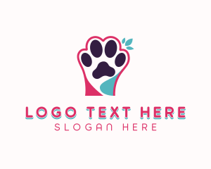 Pet Grooming - Veterinarian Pet Paw logo design