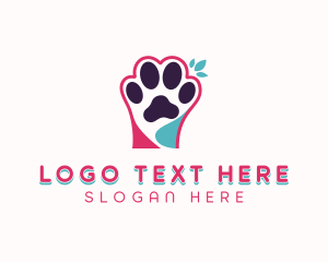 Veterinarian Pet Paw Logo