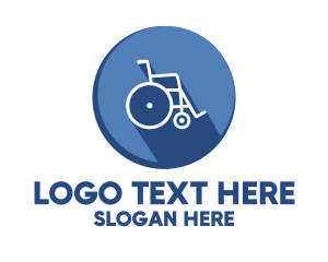 Medical Center - Medical Equipment Wheelchair logo design