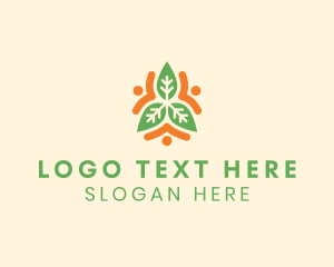 Planting - People Leaf Nature logo design