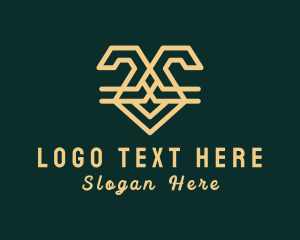 Luxury - Golden Rabbit Animal logo design