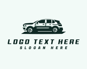 Garage - Car Driving SUV logo design