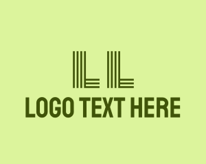 Initial - Green Urban Lines logo design