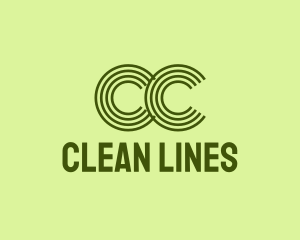 Green Urban Lines logo design