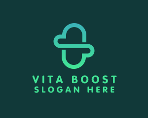 Vitamins - Minimalist Cloud Capsule logo design